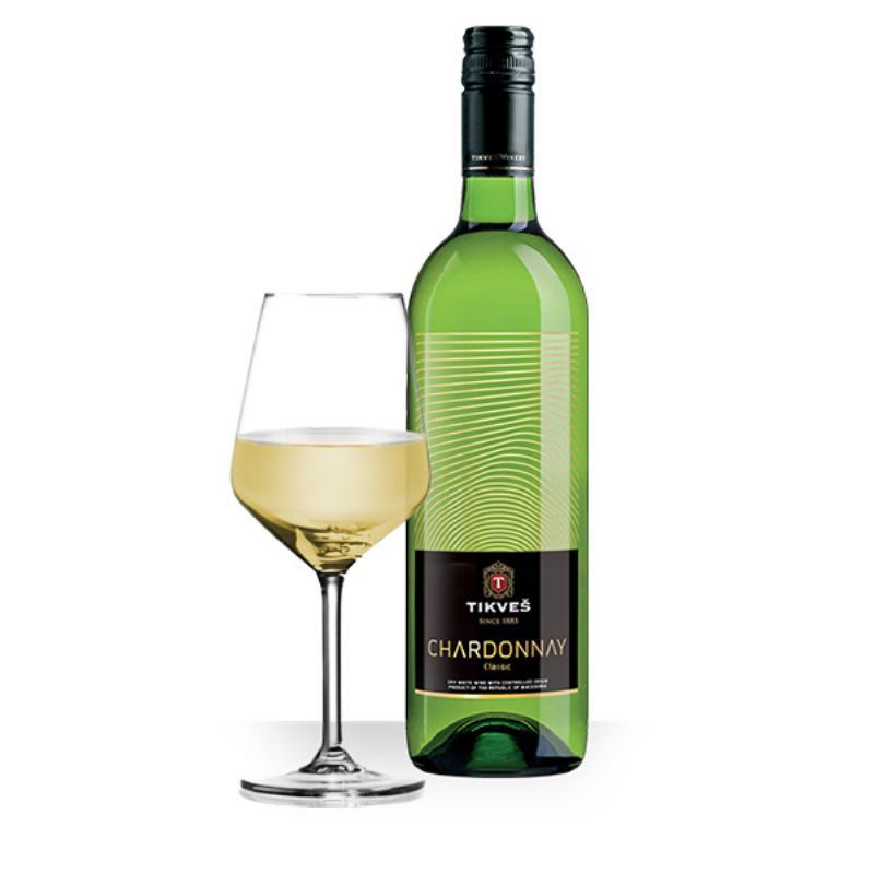 Vino Chardonnay 0,75L Tikveš