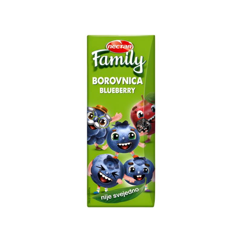 Sok Nectar Family Borovnica 0.2L Brik