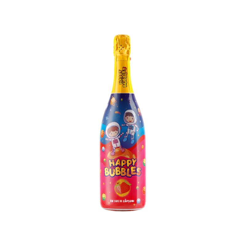 Dečiji Šampanjac Happy Bubbles Jagoda 0.75L