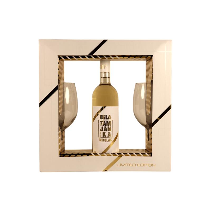 Vino Tamjanika Premium + 2 Čaše Nikolas