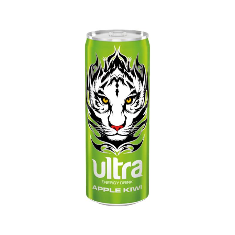 Energetsko Piće Ultra Jabuka Kivi 0.25L Limenka 