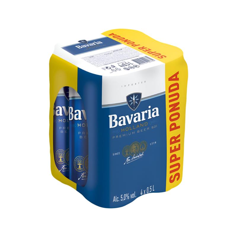 Pivo Bavaria Premium 0.5L x 4 Limenka