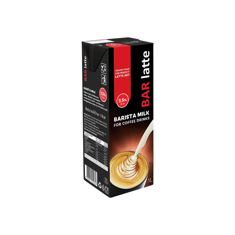 Mleko Bar Latte  3.5% MM bez cepa 1L