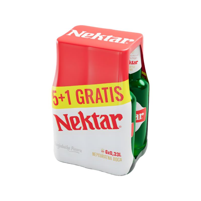 Pivo Nektar 5+1 Gratis 0.33L
