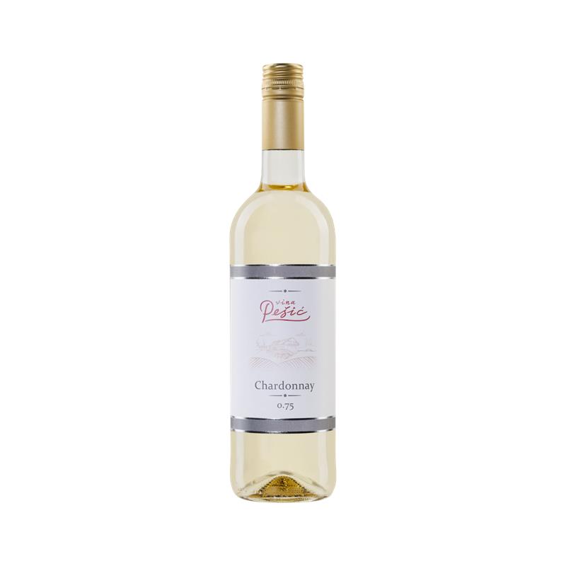 Vino Chardonnay 0.75L Pešić