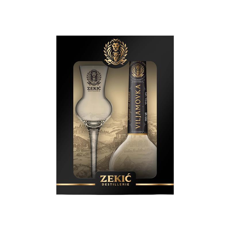 Rakija Emanda Viljamovka 0.2L+Čaša Zekić