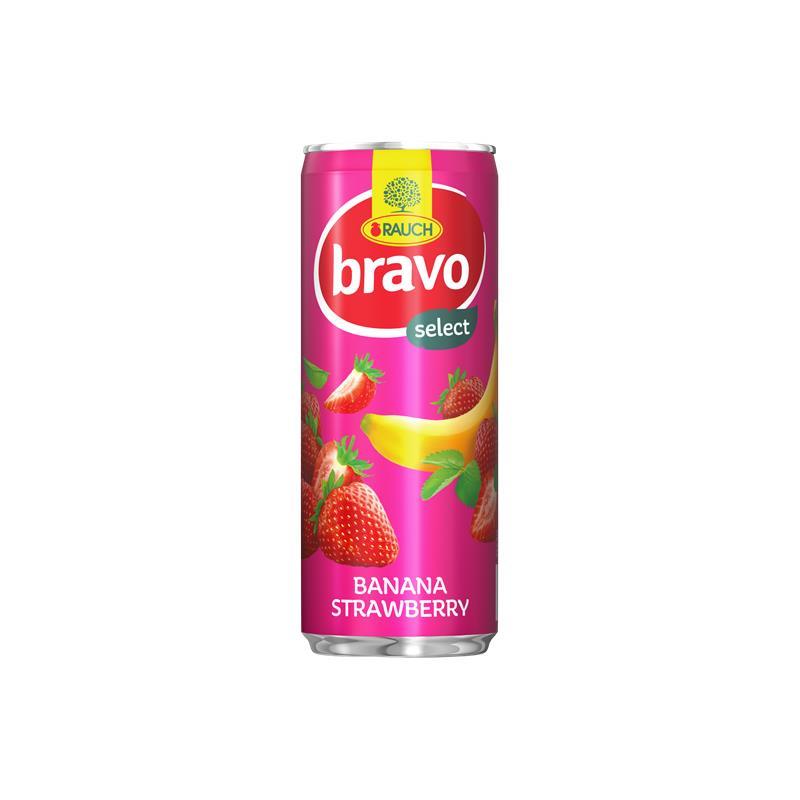 Bravo Banana Jagoda 0,25L Limenka