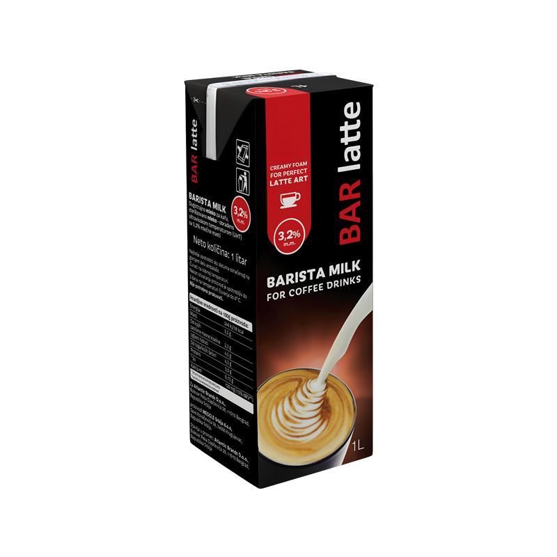 Mleko Bar Latte  3.2% MM bez cepa 1L