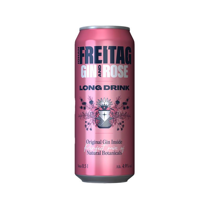 Johan Freitag Gin & Rose 4,9% 0,5L Limenka