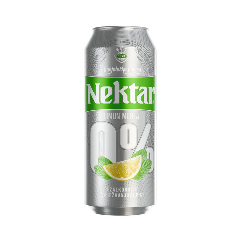 Pivo Nektar Limun Menta 0% alc 0,5L Limenka