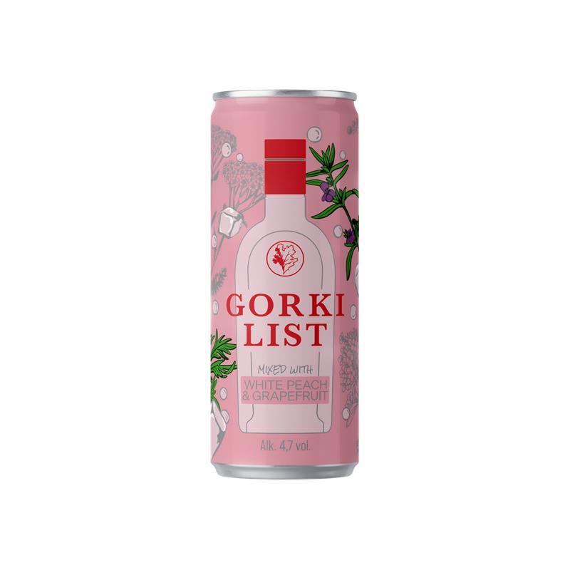Gorki List White Peach & Grapefruit 0,33L Limenka